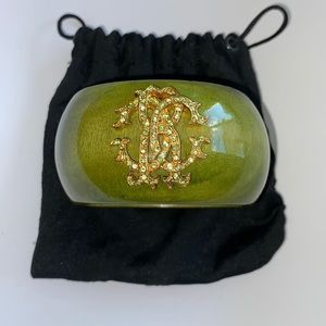 Roberto Cavalli Wooden Cuff